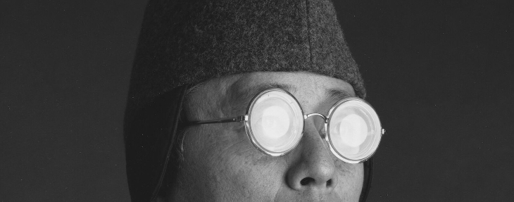 Black and white photograph of Hiroshi Sugimoto