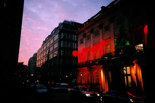 London - a Bond street sunset