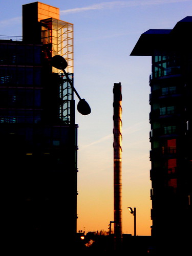 west London sunset