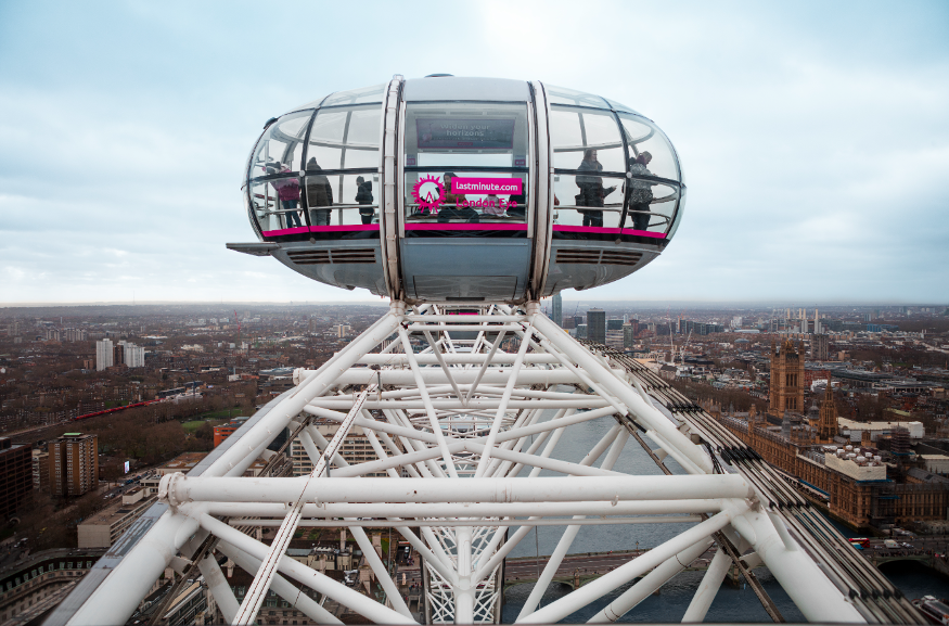 A capsule on the London Eye