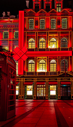 Christmas decoration in Cartier, London.