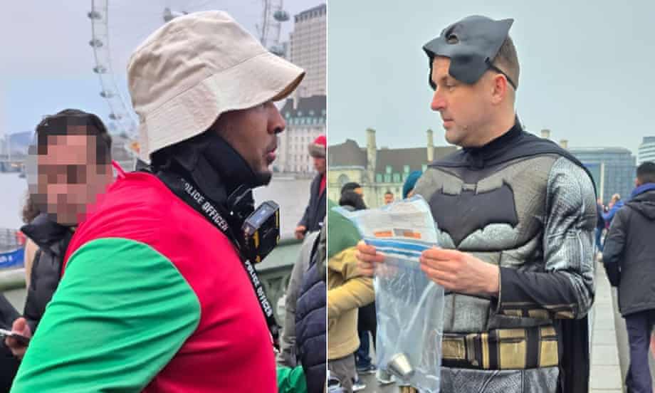 Headline: Crime-Fighting Caped Crusaders: London Police Go Incognito as Batman and Robin to Tackle Illegal Gambling Operations