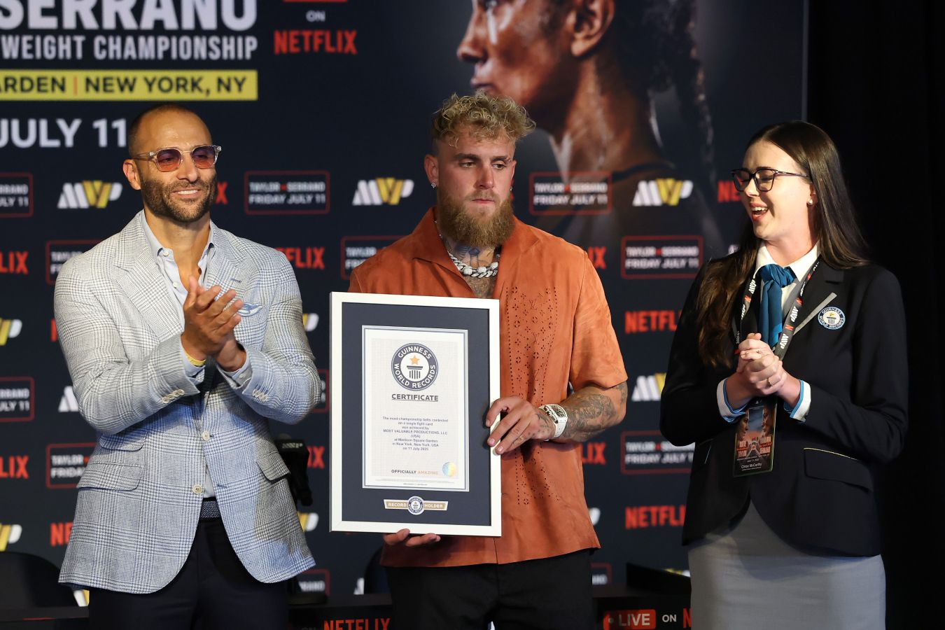 Jake Paul Achieves Guinness World Record for Most Championship Titles at a Single Boxing Event