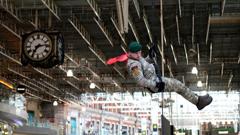 Brave Descent: Royal Marines Launch Poppy Appeal from Waterloo with a Mission of Remembrance