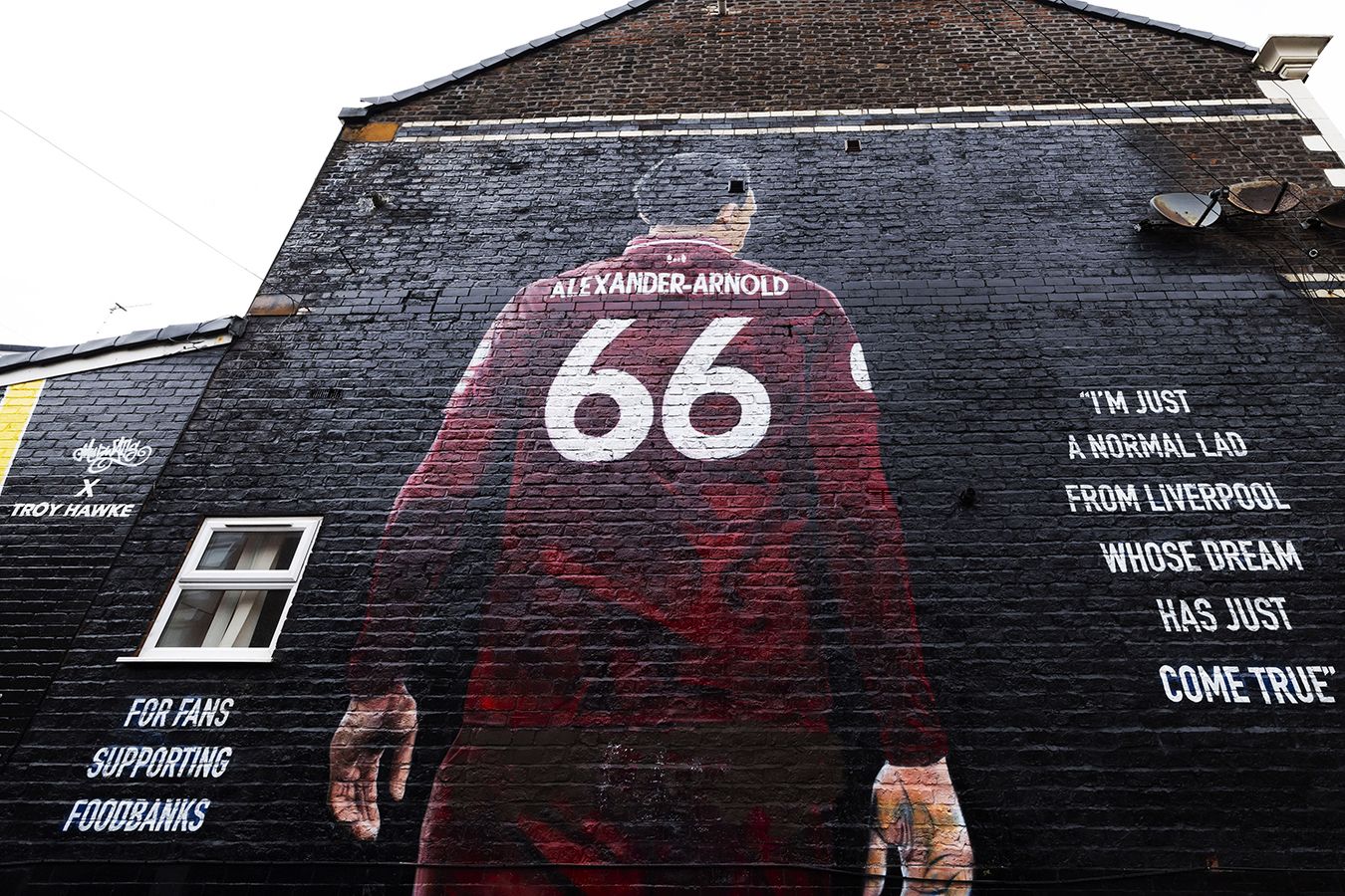 Vandalism Strikes Trent Alexander-Arnold Mural in Liverpool Ahead of Champions League Clash